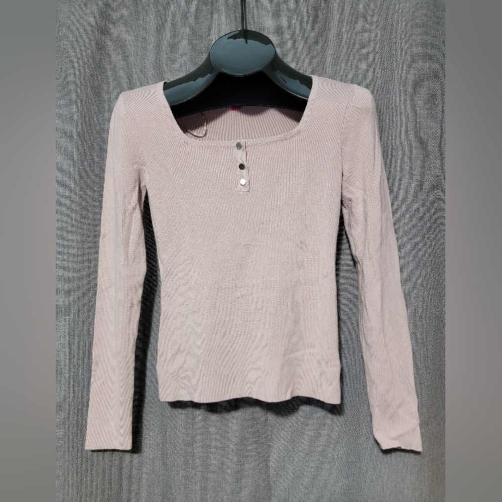 Jennifer Lopez Pink Fitted Blouse